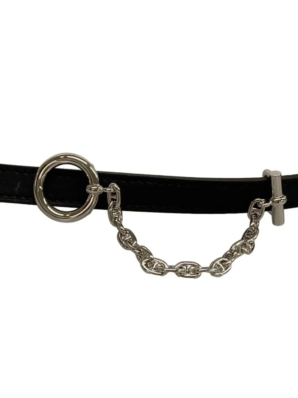 Hermes Belt 70 Black Chaine D'ancre Leather